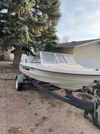 Delta craft with a Johnson 40hp outboard. Trade for vehicle.  
