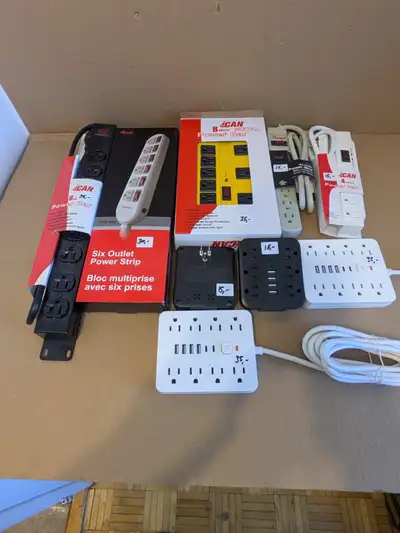 iCAN and Rosewill Power Bars and USB Outlet Extenders, View more