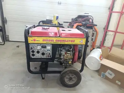 diesel generator. one cylinder 5500 watts., View more