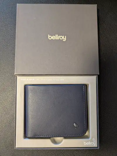 Bellroy Hide & Seek Leather Wallet - Navi HI, View more