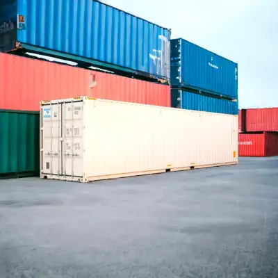 Kindly call us at: +1 705-980-0930 Features: Used 40 feet high-cube containers. Condition: Blue/No L...