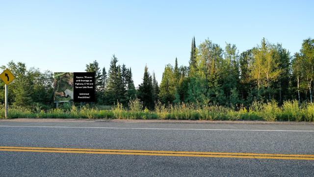 0+1 Spruce Lake Road - Approx 70 acres of varying landscapes in Land for Sale in Kenora