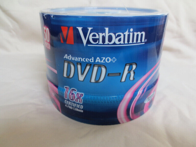 Verbatim DVD-R (50 Pack) NEW in System Components in Calgary