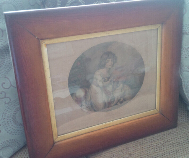 Vintage Framed Print/Lithograph, Titled Fidelity, 20.5" x 18" in Arts & Collectibles in Stratford