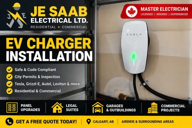 Ev charger installations and panel services upgrades 