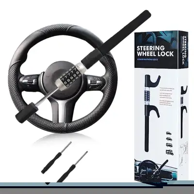 1) Keyless: With our password-protected steering wheel lock, you can say goodbye to the worry of for...