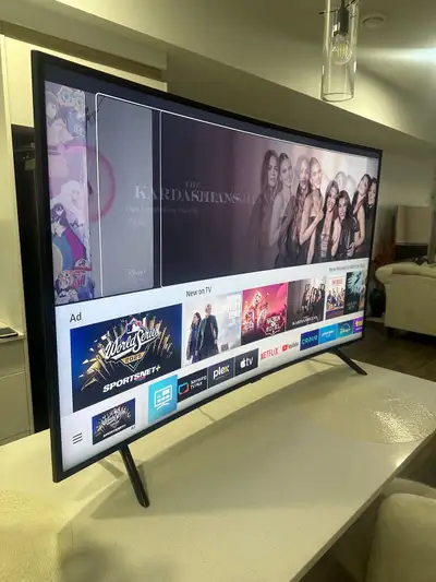 55-inch Samsung CURVED UHD 4K Smart TV – Like New Condition, View more