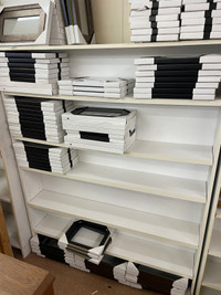 Shelf•adjustable shelves (6)•5’Hx4’Wx7.25”D Pick up callander 