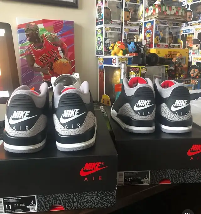 Jordan 3’s Retro “Black Cement” in Men's Shoes in City of Toronto - Image 3