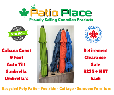 9 Foot Auto Tilt Sunbrella Patio Umbrella, View more