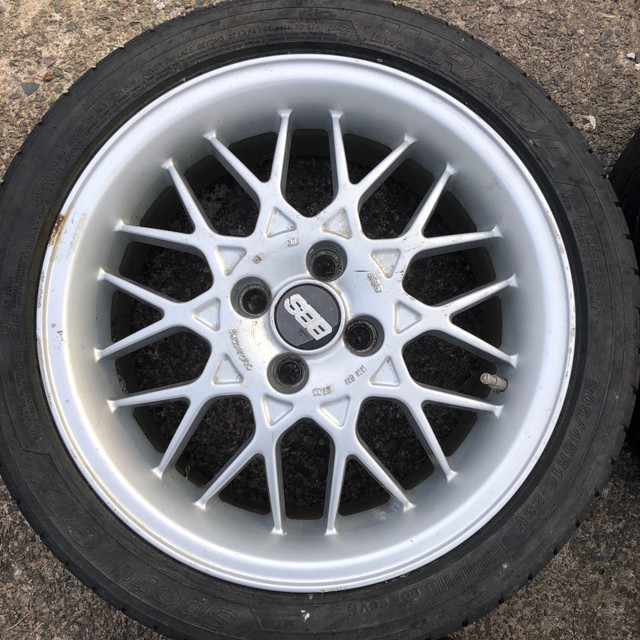 16x7.5 4x100 et38 RN011 BBS Wheels  in Tires & Rims in Moncton - Image 2