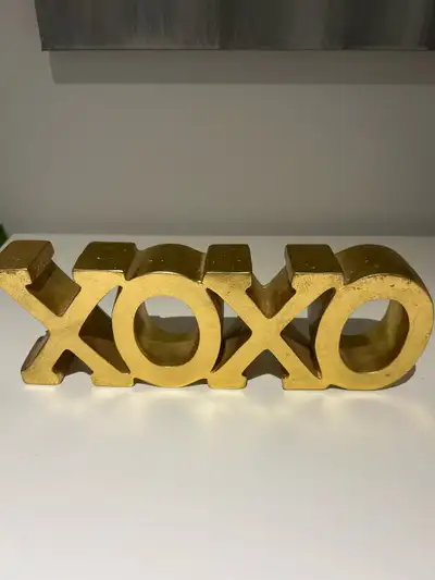 XOXO Gold Decoration, View more
