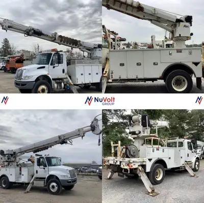 2018 International 4300 Cummins 6.7L Diesel Automatic 52,000 miles Altec DC47-TR 47 ft sheave height...