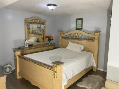 Furnished 2‑Bedroom Basement for Rent Located in Lisgar — parks, plazas, schools, and bus stops all...