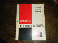 International 275, 375 Windrowers Operators Manual