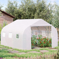 11.5'x9.8'x6.6' Portable Walk-In Tunnel Greenhouse Garden Warm H