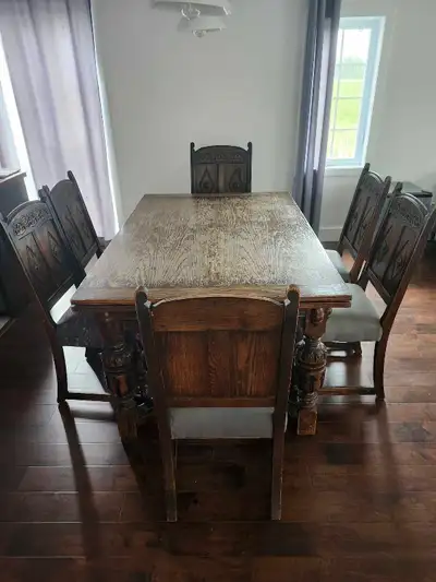 table de cuisine antique  et mobilier de cuisine 500$, View more