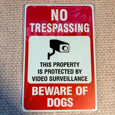 No Trespassing Metal Sign, View more