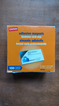 Staples 80 adhesive magnets business cards