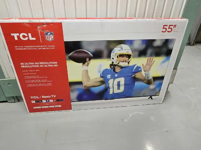 Smart TV TCL Roku 55p 4k wifi youtube Disney+ boite garantie  in TVs in City of Montréal - Image 2
