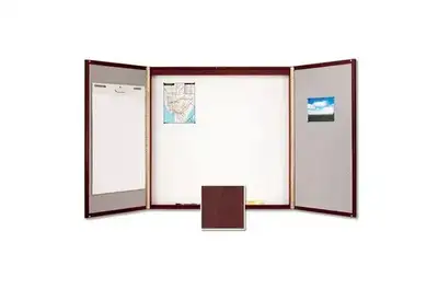 Quartet Laminate Conference Room Cabinet, 4' x 4', Whiteboard/Bu, View more