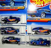 5 Hot Wheels RACE TEAM SERIES IV + Blue '40 FORD Pickup w/Flames