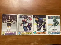 4. 1977-78 O-PEE-CHEE Hockey Trading Cards !