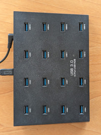 Powered 16 Port USB 3.0 HUB (Sipolar A-163)