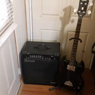 Epiphone Short Scale Bass with Ibanez SW65 Bass Amp, View more
