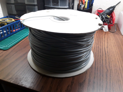 2 reels of telephone lines, View more