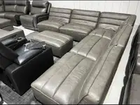 Top Grain Leather 6-Piece Sectional - New!