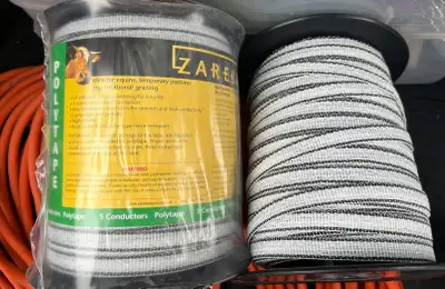 Zareba Electric Fence Energizer Polytape x 2 + 3 fence chargers, View more