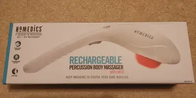 HOMEDICS RECHARGEABLE PERCUSSION BODY MASSAGER WITH HEAT, View more