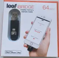 Leef iBRIDGE 64GB Mobile Memory iOS USB Flash Drive (Brand New)
