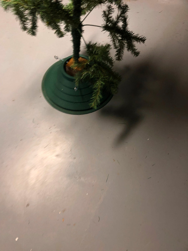 christmas tree with stand in Holiday, Event & Seasonal in Quesnel - Image 2