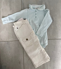 Chandail et pantalon  bebe fille 6-12 mois