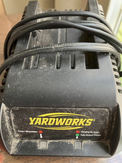 Yardworks battery charger, View more