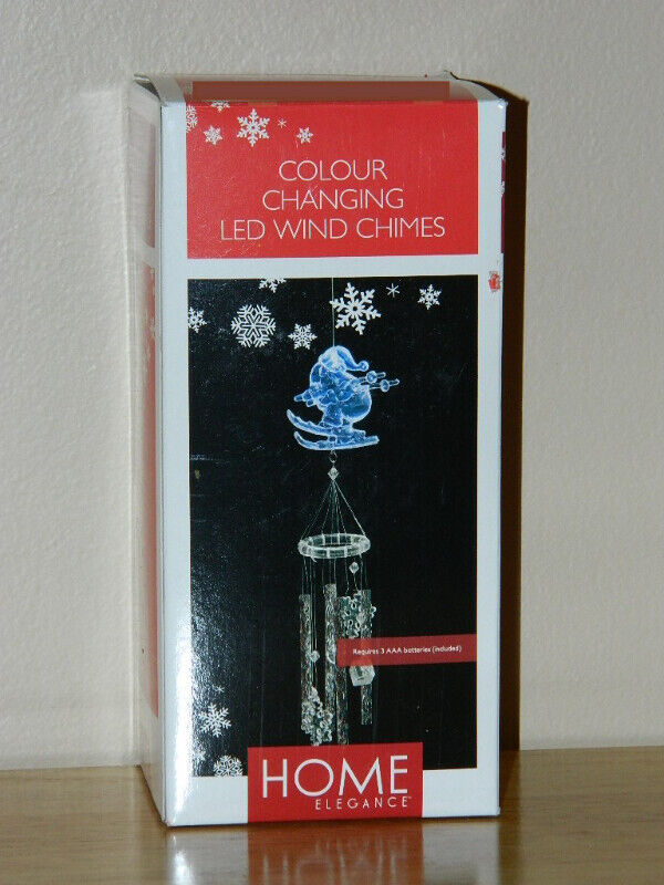 Christmas Decorations Hip Swinging Santa & LED Wind Chimes Other