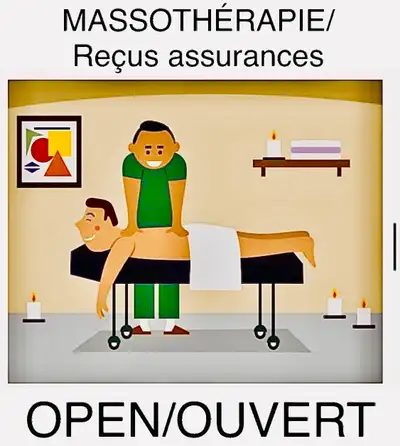 Massotherapeute certifié reçus assurances 5148093595, View more