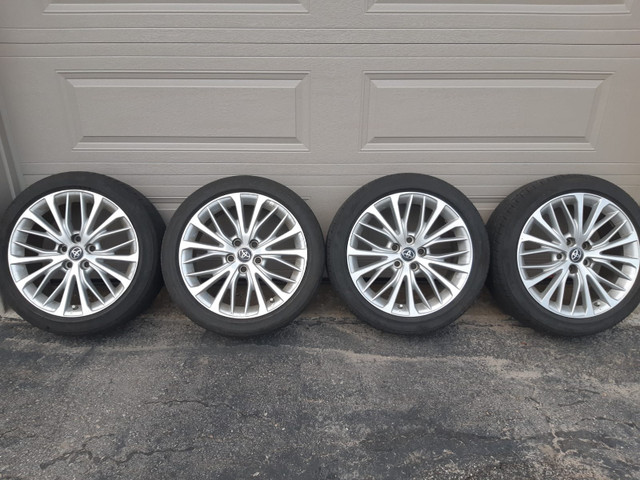 4 Aluminum Rims with Bridgestone Turanza 235/45R18 Tires (M+W) in Tires & Rims in North Bay