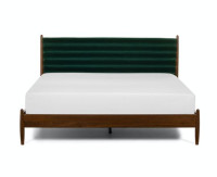 KING sized Lenia Plush Balsam Green King Bed *Perfect Condition*