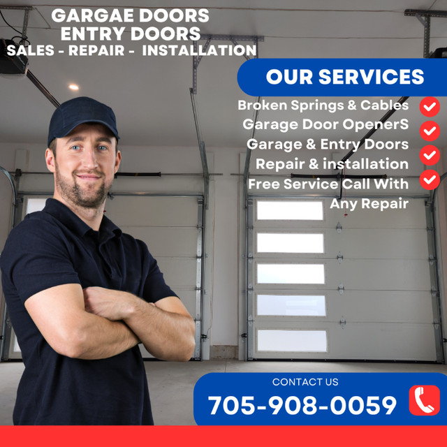 Garage Doors & Openers Repairs 705-908-0059 Innisfil in Garage Doors & Openers in Barrie