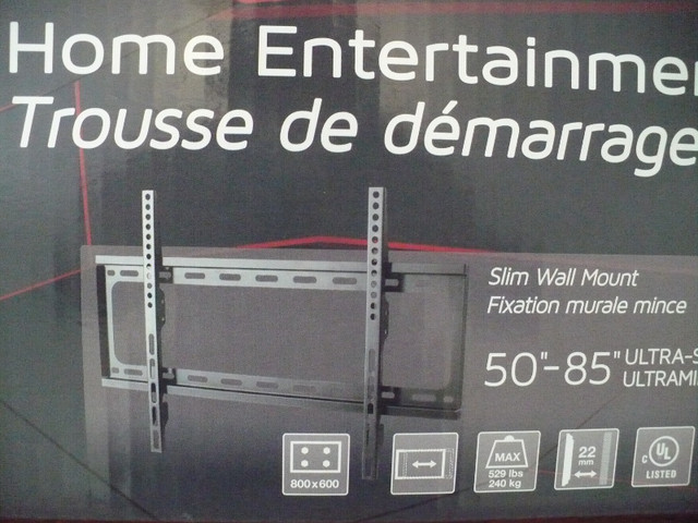 Support ou fixation murale pour télé 50-85 pouces dans Accessoires pour télé et vidéo  à St-Georges-de-Beauce