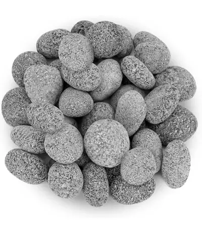 Pick of 10 Tumbled Lava Rock Pebbles for Indoor or Outdoor Gas F, View more