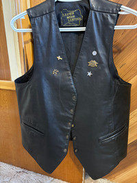 Men’s Leather Vest L