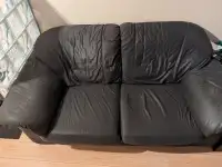Sofa deux place noir
