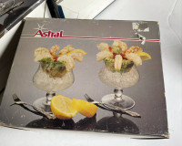 Astral shrimp cocktail set of 2 new 