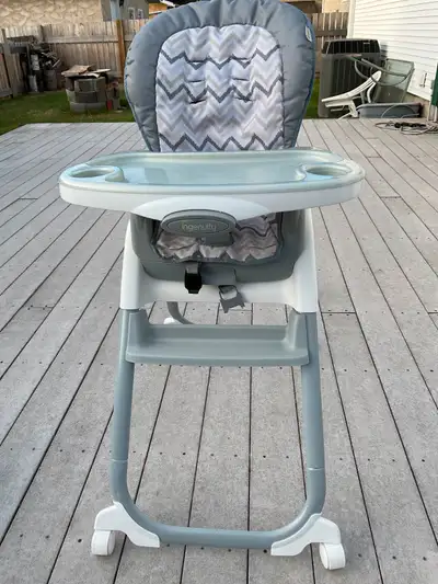 Ingenuity High Chair/Toddler Chair/Booster Seat. Suggested for ages 6 months - 5 years. Used for one...
