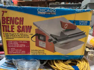 Bench Tile Saw 7", View more