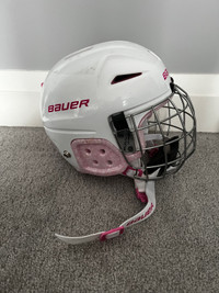 Girl’s Bauer Hockey Helmet and Cage Combo